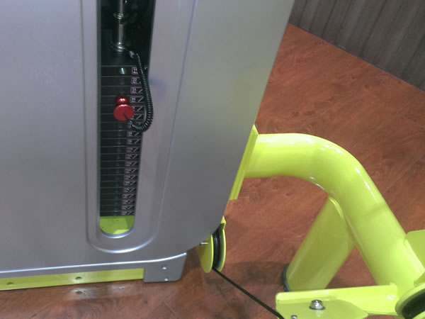 Light steel weight stack & smooth electroplated slider